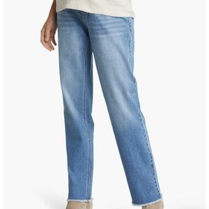 Over the Bump Relaxed Straight Leg Maternity Jeans